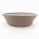 Ceramic bonsai bowl 18 x 18 x 5 cm, color brown-green - 1/3