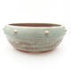 Ceramic bonsai bowl 17 x 17 x 7 cm, color green - 1/3