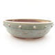Ceramic bonsai bowl 19 x 19 x 6 cm, color green - 1/3