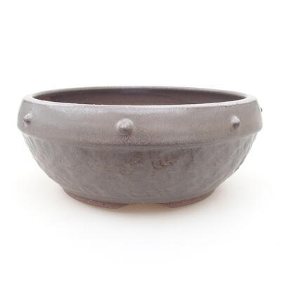 Ceramic bonsai bowl 17 x 17 x 7 cm, color gray - 1