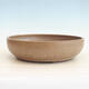 Ceramic bonsai bowl 37 x 37 x 10 cm, color brown - 1/3