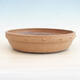 Ceramic bonsai bowl 33.5 x 33.5 x 8 cm, beige color - 1/3