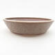 Ceramic bonsai bowl 21 x 21 x 5 cm, color brown - 1/3