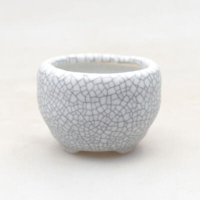 Ceramic bonsai bowl 3.5 x 3.5 x 2.5 cm, color crackle - 1