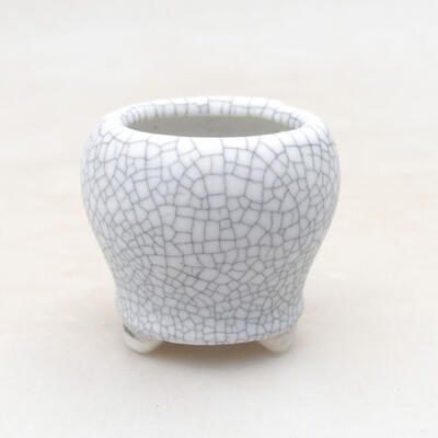 Ceramic bonsai bowl 3 x 3 x 3.5 cm, color crackle - 1