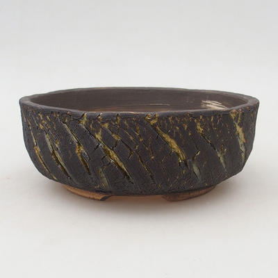 Ceramic bonsai bowl 17 x 17 x 5.5 cm, cracked color - 1