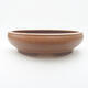 Ceramic bonsai bowl 24 x 24 x 6 cm, color brown - 1/3