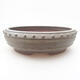 Ceramic bonsai bowl 24 x 24 x 7.5 cm, gray color - 1/3
