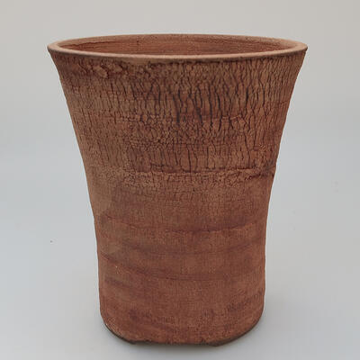 Ceramic bonsai bowl 14 x 14 x 17 cm, color cracked - 1