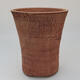 Ceramic bonsai bowl 14 x 14 x 17 cm, color cracked - 1/3