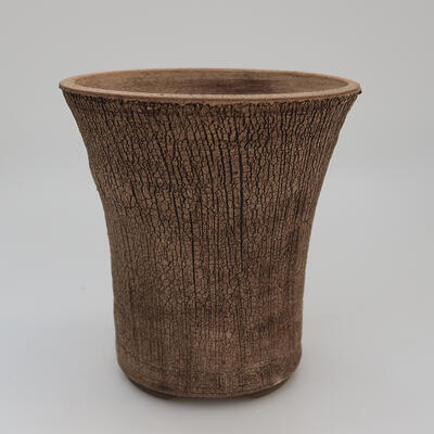 Ceramic bonsai bowl 14 x 14 x 15 cm, color cracked - 1