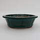 Ceramic bonsai bowl 25 x 25 x 7.5 cm, color green - 1/3