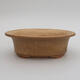Ceramic bonsai bowl 19 x 15.5 x 6 cm, color beige - 1/3