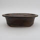Ceramic bonsai bowl 23 x 18 x 6 cm, color brown - 1/3