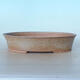 Ceramic bonsai bowl 34.5 x 27 x 7 cm, color brown-gray - 1/3