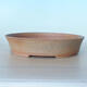Ceramic bonsai bowl 32 x 32 x 6.5 cm, color brown-green - 1/3
