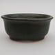 Ceramic bonsai bowl 12 x 10 x 5 cm, color gray - 1/3