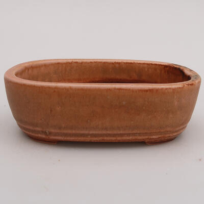 Ceramic bonsai bowl 12.5 x 8.5 x 3.5 cm, color pink - 1
