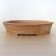 Ceramic bonsai bowl 33 x 26 x 7 cm, color brown-beige - 1/3