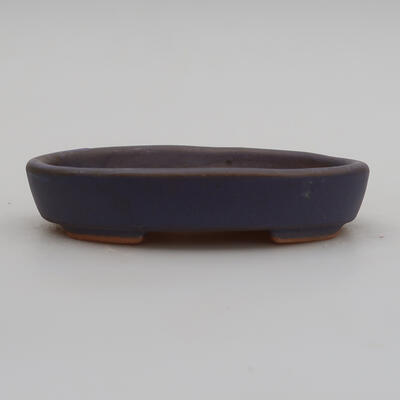 Ceramic bonsai bowl 11.5 x 9 x 2 cm, color purple - 1