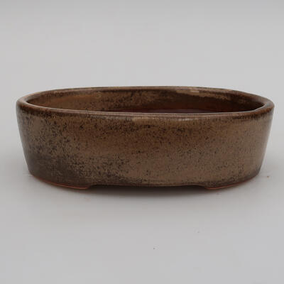 Ceramic bonsai bowl 13 x 10 x 3 cm, color beige - 1
