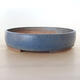Ceramic bonsai bowl 28 x 28 x 6.5 cm, color blue - 1/3