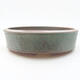 Ceramic bonsai bowl 21 x 21 x 5.5 cm, color green - 1/3