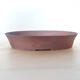 Ceramic bonsai bowl 33.5 x 26.5 x 6.5 cm, brown color - 1/3