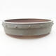 Ceramic bonsai bowl 22 x 22 x 5 cm, color gray - 1/3