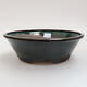 Ceramic bonsai bowl 20 x 20 x 6 cm, color green - 1/3