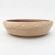 Ceramic bonsai bowl 20 x 20 x 5 cm, beige color - 1/3