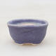 Ceramic bonsai bowl 3 x 2.5 x 1.5 cm, color purple - 1/3