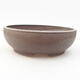 Ceramic bonsai bowl 25 x 25 x 8 cm, color gray - 1/3