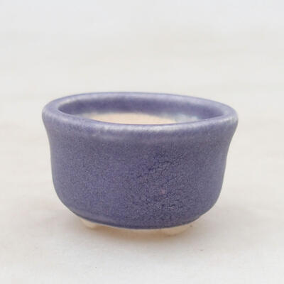 Ceramic bonsai bowl 2.5 x 2.5 x 2 cm, color purple - 1