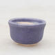 Ceramic bonsai bowl 2.5 x 2.5 x 2 cm, color purple - 1/3
