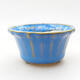 Mini bonsai bowl 5 x 5 x 2.5 cm, color blue - 1/3