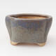 Ceramic bonsai bowl 7.5 x 7 x 4 cm, color blue - 1/3