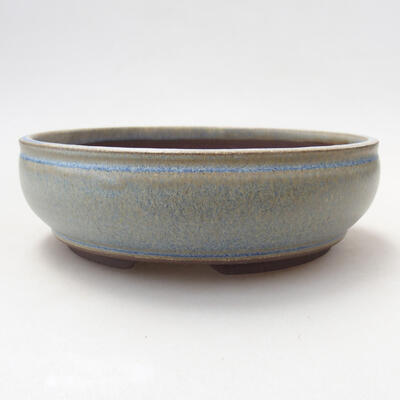 Ceramic bonsai bowl 15 x 15 x 5 cm, color blue - 1