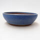 Ceramic bonsai bowl 14.5 x 14.5 x 4.5 cm, color blue - 1/3