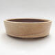 Ceramic bonsai bowl 14.5 x 14.5 x 4.5 cm, beige color - 1/3