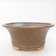 Ceramic bonsai bowl 32 x 32 x 14 cm, color brown - 1/3