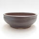 Ceramic bonsai bowl 15 x 15 x 5.5 cm, brown color - 1/3