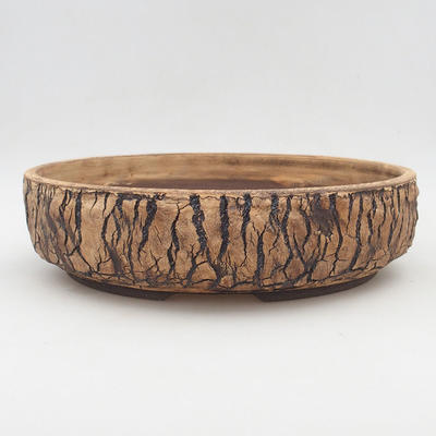 Ceramic bonsai bowl 32 x 32 x 8 cm, color cracked - 1