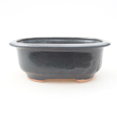 Ceramic bonsai bowl 14 x 11 x 5 cm, gray color - 1