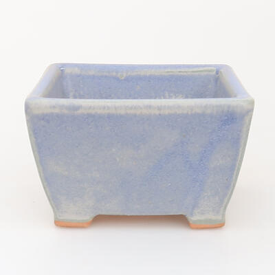 Ceramic bonsai bowl 9 x 9 x 5 cm, color blue - 1