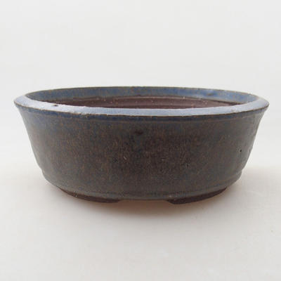 Ceramic bonsai bowl 16.5 x 16.5 x 5.5 cm, color blue - 1