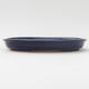 Ceramic bonsai bowl 17,5 x 13,5 x 2 cm, color blue - 1/4