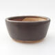 Ceramic bonsai bowl 7.5 x 7 x 3.5 cm, color brown - 1/3