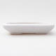 Ceramic bonsai bowl 16 x 12,5 x 3 cm, color white - 1/4