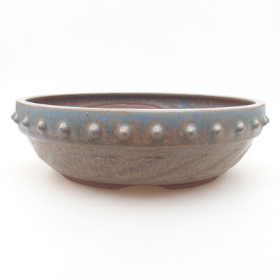 Ceramic bonsai bowl 21 x 21 x 6 cm, color blue - 1